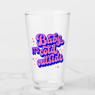 Playful Baby, It’s Cold Outside Winter Design Glass