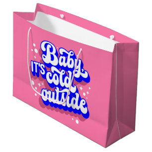 Playful Baby, It’s Cold Outside Winter Design Large Gift Bag