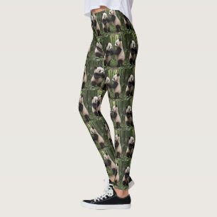 Playful Baby Pandas In A Bamboo Forest, Leggings