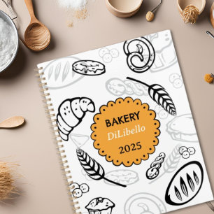 Playful Bakery Hand Drawn Bread Doodle Baking Planner
