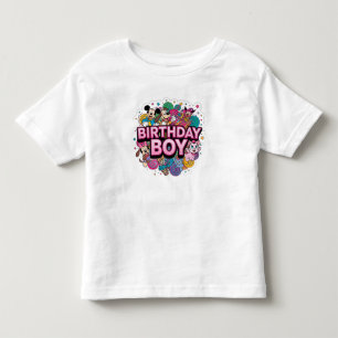 Playful birthday boy graphic toddler t-shirt