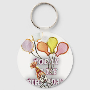 Playful Birthday Greeting: Happy Birthday Bro. Keychain