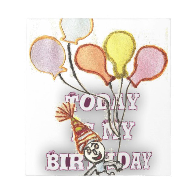 Playful Birthday Greeting: Happy Birthday Bro. Notepad (Front)