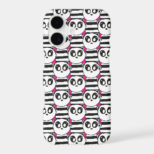 Playful Black and White Panda Art