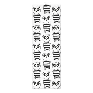 Playful Black and White Panda Art Photo Print