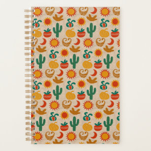 Playful Bohemian Patterns Hand-drawn suns, moons Planner