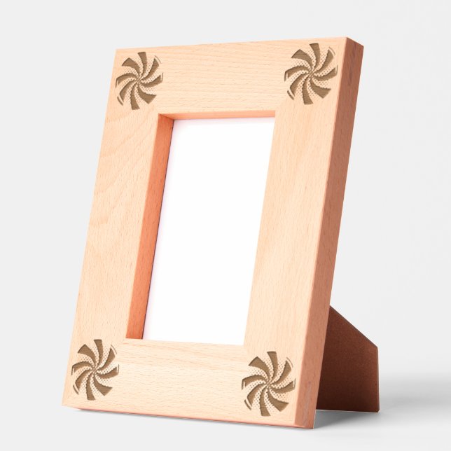 Playful Candy logo Natural Style Home Decor Look Etched Frames (Left)