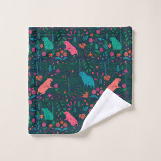 Playful Capybara in the Forest – Tropical Seamless