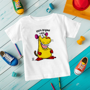 Playful Cartoon Capybara – Customizable Tag Baby T-Shirt