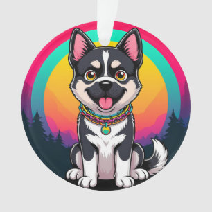 Playful Cartoon Dog Ornament