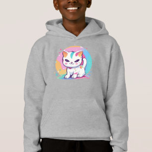 Playful Cat with Colourful Spots