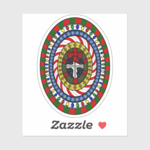 Playful Christmas Contour Sticker