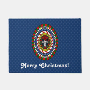 Playful Christmas Doormat