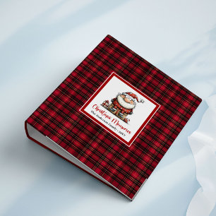 Playful Christmas Funny Santa Memory Album Design Binder