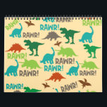 Playful Christmas Gift, Dinosaur Theme Calendar<br><div class="desc">Playful Christmas Gift, Dinosaur Theme Calendar. Displayed is cool dinosaur theme customizable DIY calendar customizable to any year. Pick your own year, start and end dates, and calendar length. custom pre-historic calendar online for new year, or Christmas gift-idea. Buy as it is or if you are Looking for a different...</div>