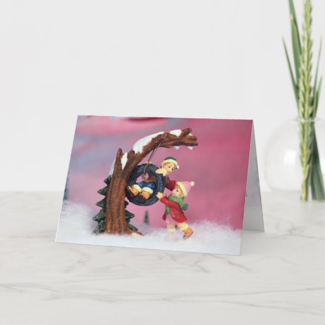 Playful Christmas Holiday Card (Front)