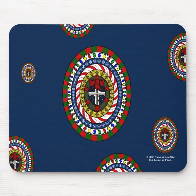 Playful Christmas Mousepad (Front)