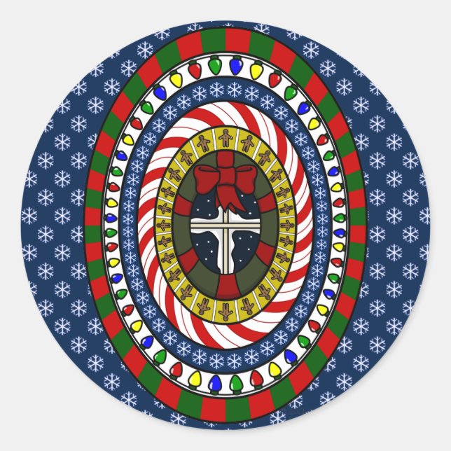 Playful Christmas Sticker (Front)