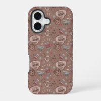 Playful Coffee Now Mocha Pattern