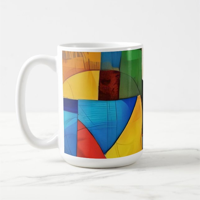 Playful Color Blocks  Coffee Mug (Left)