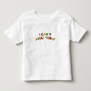 Playful Colourful Lettered Toddler T-shirt