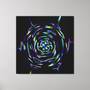 Playful Colourful Pattern Canvas Print