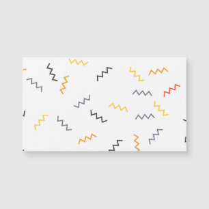 Playful, colourful, trendy, modern memphis zigzags