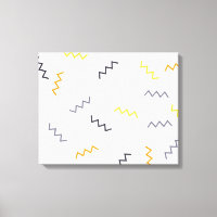Playful, colourful, trendy, modern memphis zigzags