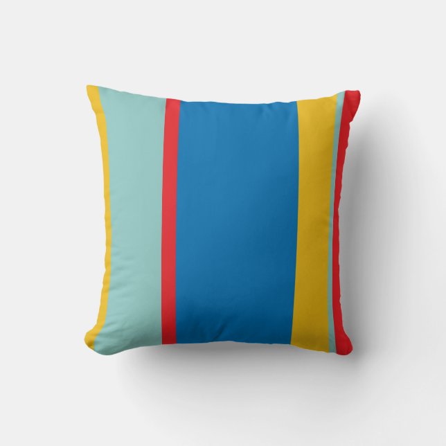 Playful colours throw pillow (Front)