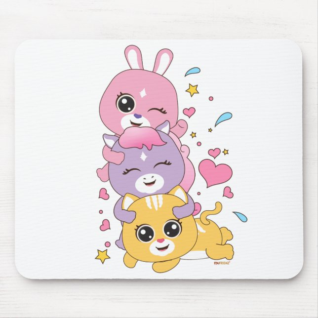 Playful Companions: Sparking Creativity and Imagin Mouse Pad (Front)