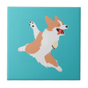 Playful Corgi Tile