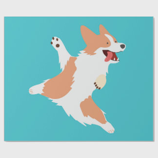 Playful Corgi Wrapping Paper