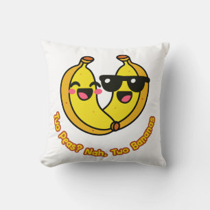 Playful Couple Cartoon – Unique Gifts & Apparel Throw Pillow