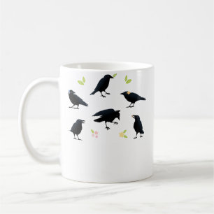 Playful Crows Coffee Mug