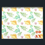 Playful Custom Pre-historic Dinosaur Theme Calendar<br><div class="desc">Playful Custom Pre-historic, Jurassic Dinosaur Theme Calendar. Displayed is cool dinosaur theme customizable DIY calendar customizable to any year. custom pre-historic calendar online for new year, or Christmas gift-idea. Buy as it is or if you are Looking for a different design, Just pick a template out of various pre-made design...</div>