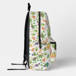 Playful Dinosaur Print Kids Printed Backpack