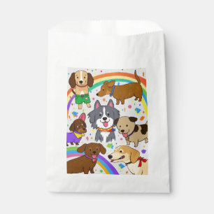 Playful Dogs Puppies  Favour Bag
