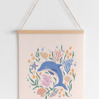 Playful Dolphin and Coral Reef