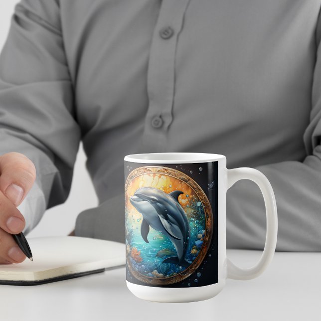 Playful Dolphin  Coffee Mug (Creator Uploaded)