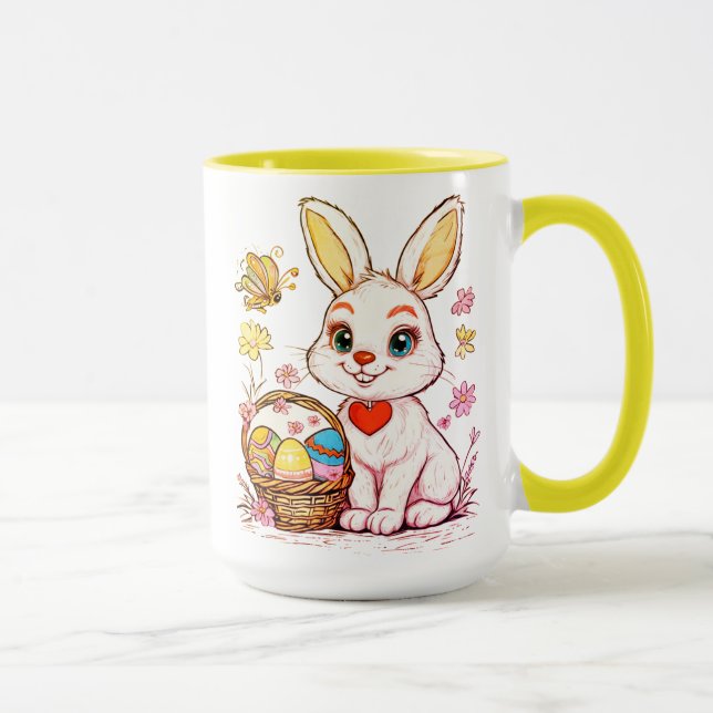 Playful Easter Bunny Mug (Right)