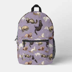 Playful Ferret Business Printed Backpack