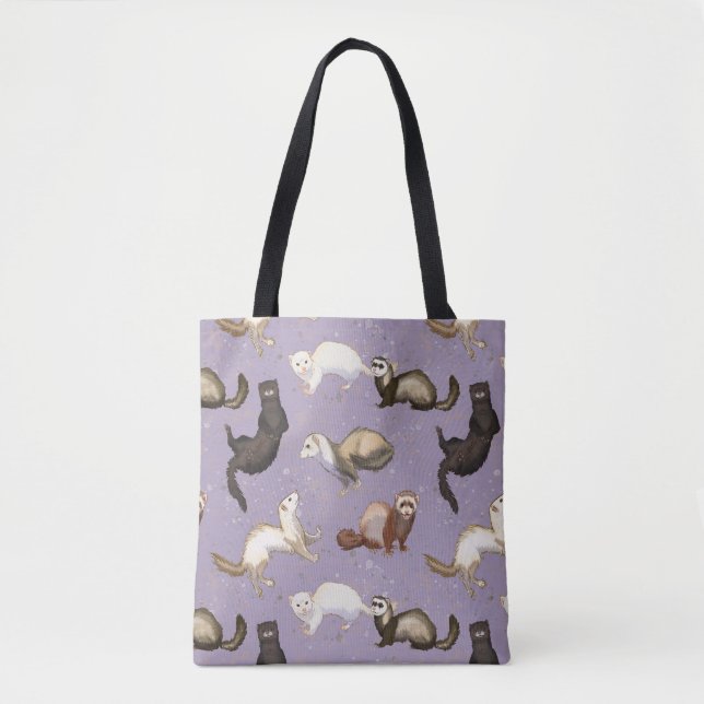 Playful Ferret Business Tote Bag (Front)