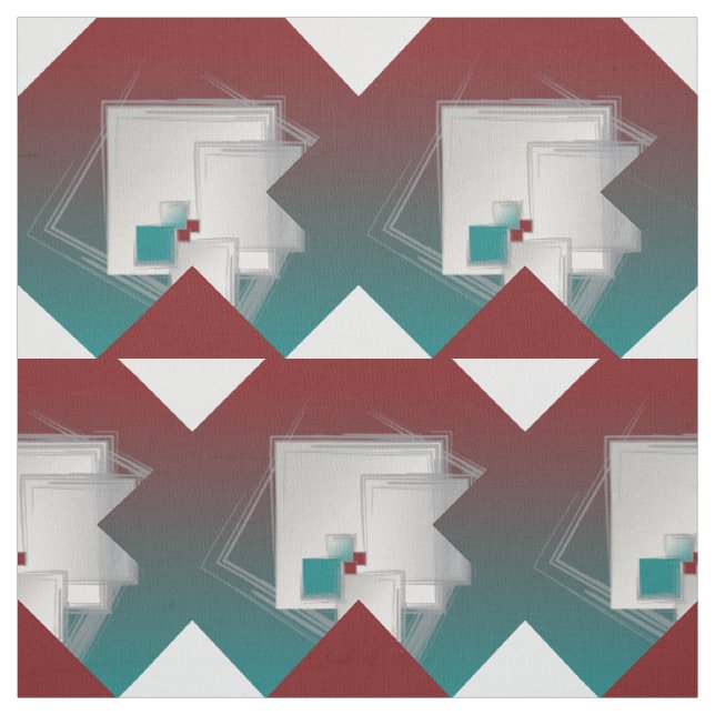 Playful Fibonacci squares Fabric (Swatch)