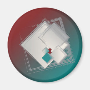 Playful Fibonacci squares Magnet