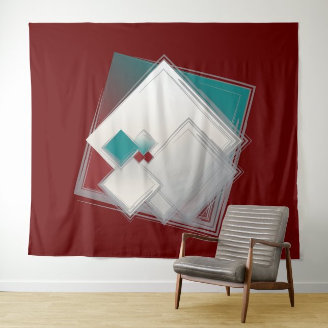 Playful Fibonacci squares Tapestry (In Situ (Horizontal))