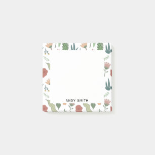 Playful Floral Pattern Post-it Notes
