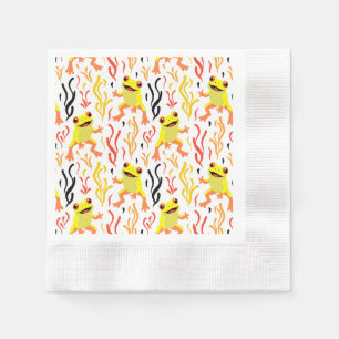 Playful Frogs Napkin