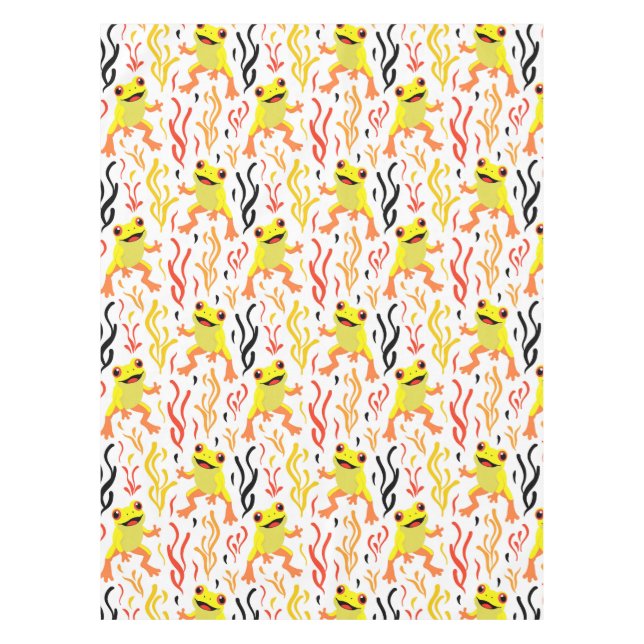 Playful Frogs Tablecloth (Front)