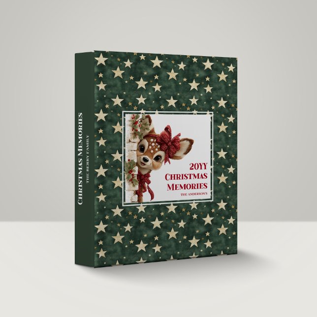 Playful Funny Reindeer Christmas Memory Book Binder (Playful Funny Reindeer Christmas Memory Book)