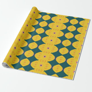 Playful geometry pattern wrapping paper